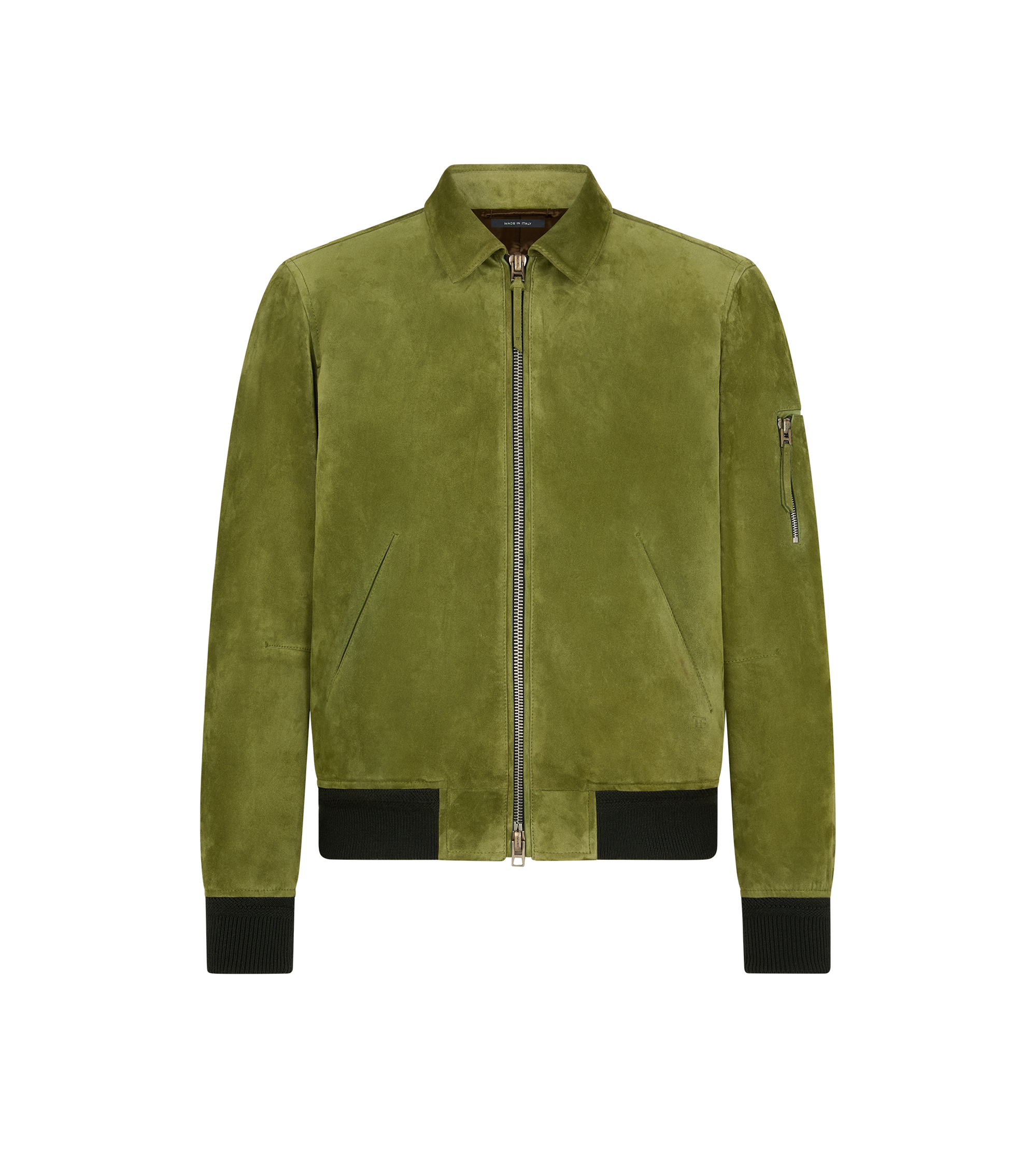 CASHMERE SUEDE COLLAR BLOUSON