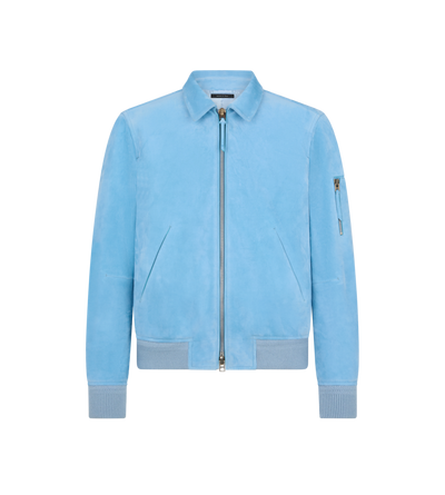 CASHMERE SUEDE COLLAR BLOUSON image number 0