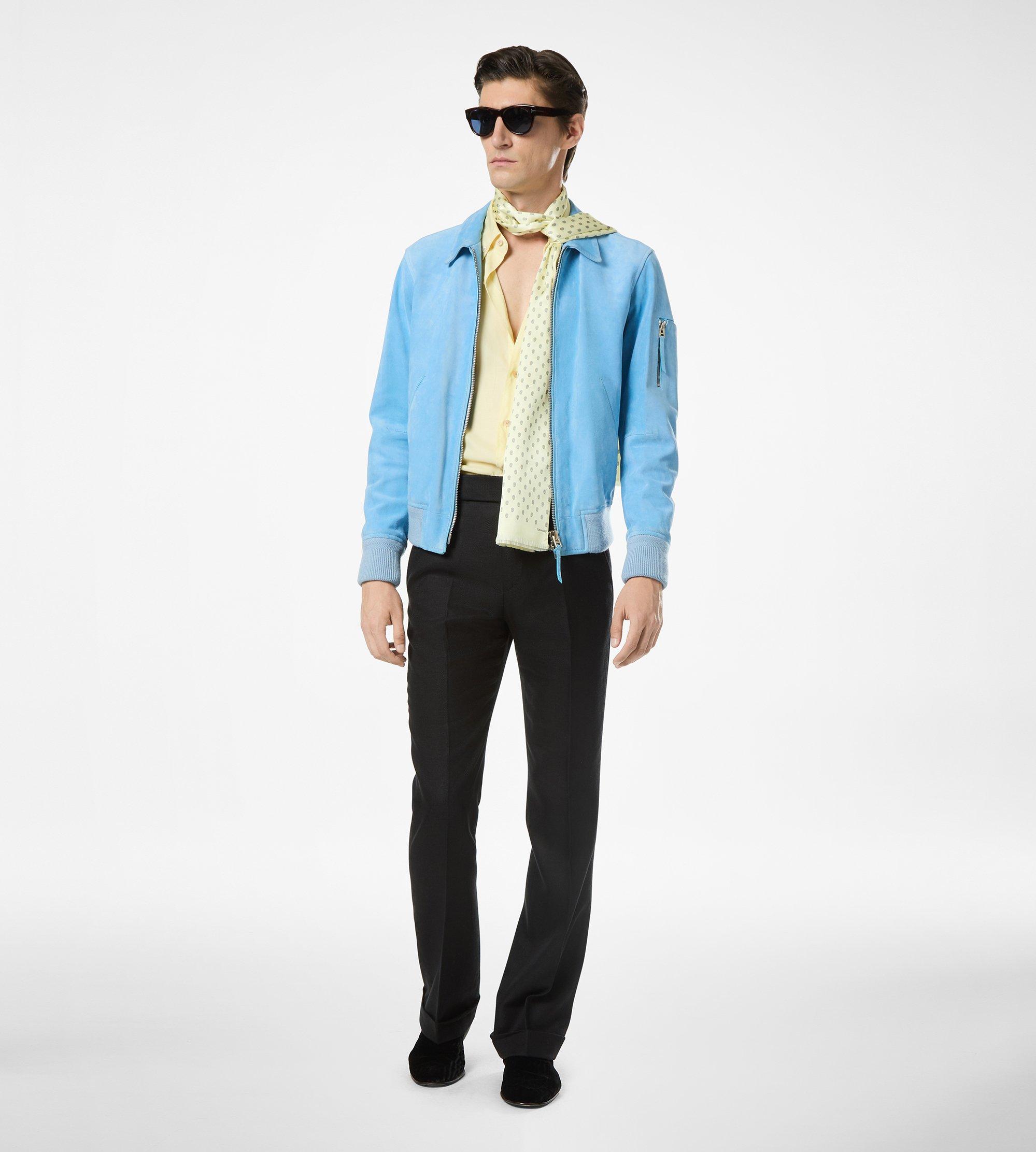 CASHMERE SUEDE COLLAR BLOUSON | TOM FORD Fashion