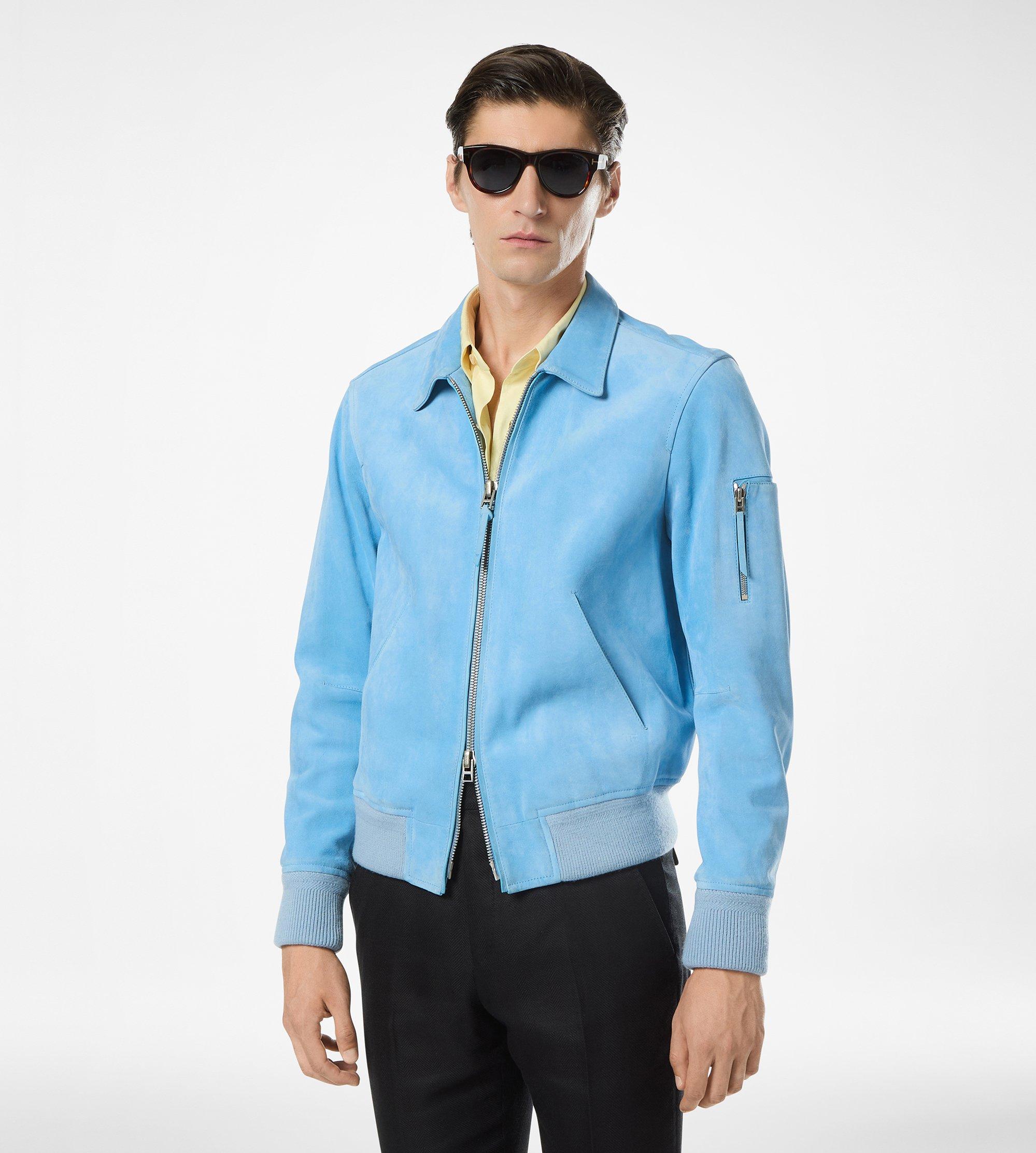 CASHMERE SUEDE COLLAR BLOUSON | TOM FORD Fashion