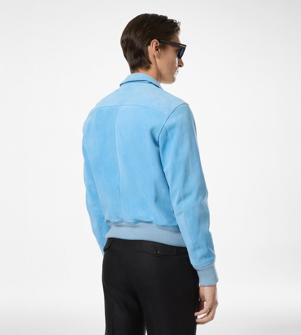 CASHMERE SUEDE COLLAR BLOUSON image number 4