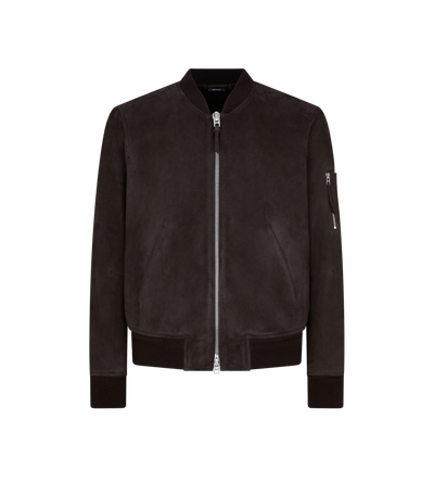 LIGHT SUEDE BOMBER image number 0