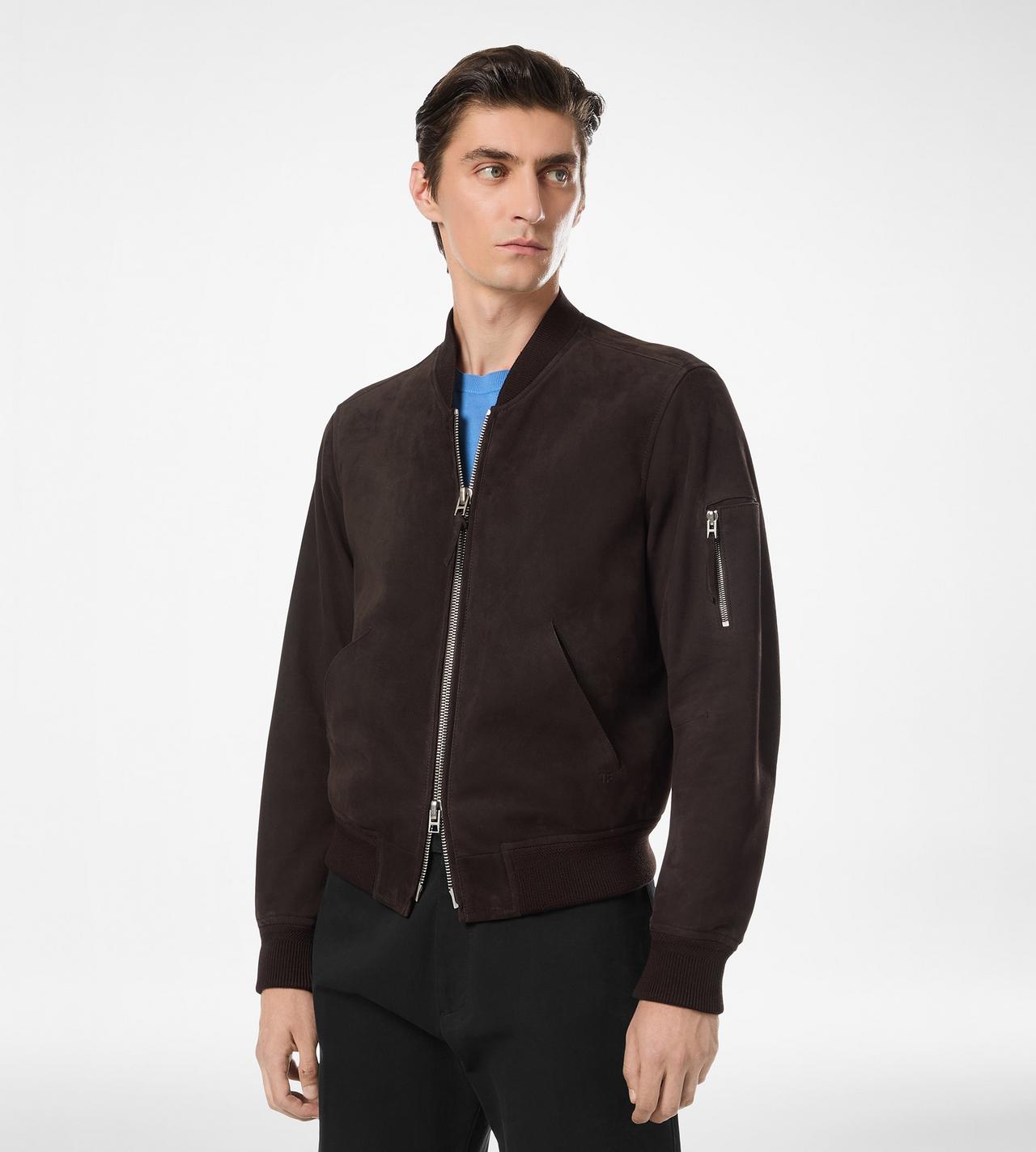 LIGHT SUEDE BOMBER image number 3