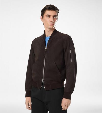 LIGHT SUEDE BOMBER image number 3