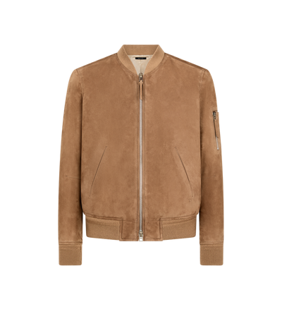 LIGHT SUEDE BOMBER image number 0