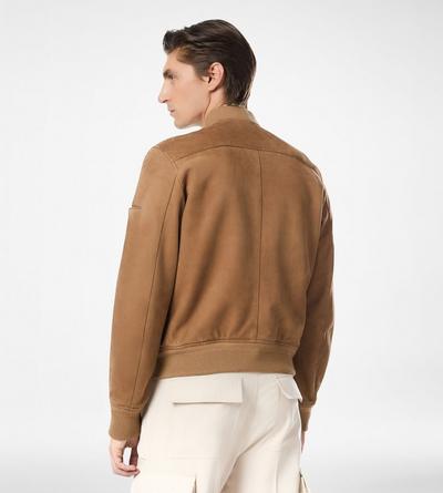 LIGHT SUEDE BOMBER image number 4