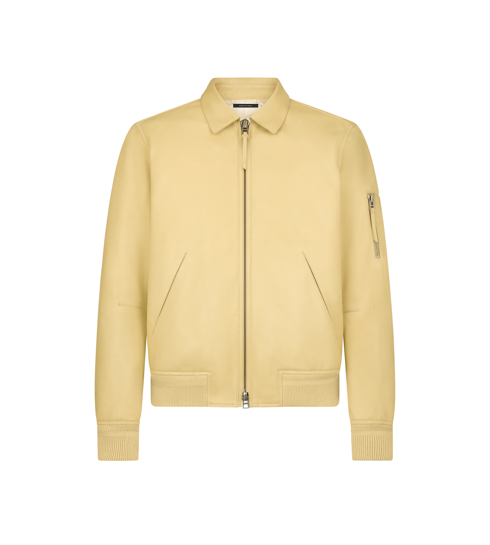 SOFT GRAIN LEATHER COLLAR BLOUSON
