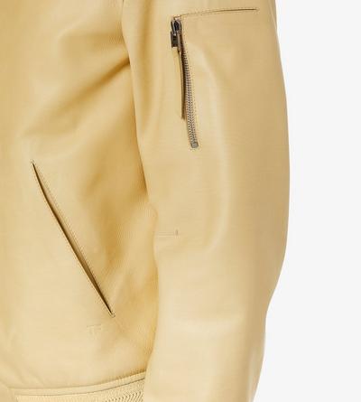 SOFT GRAIN LEATHER COLLAR BLOUSON image number 1