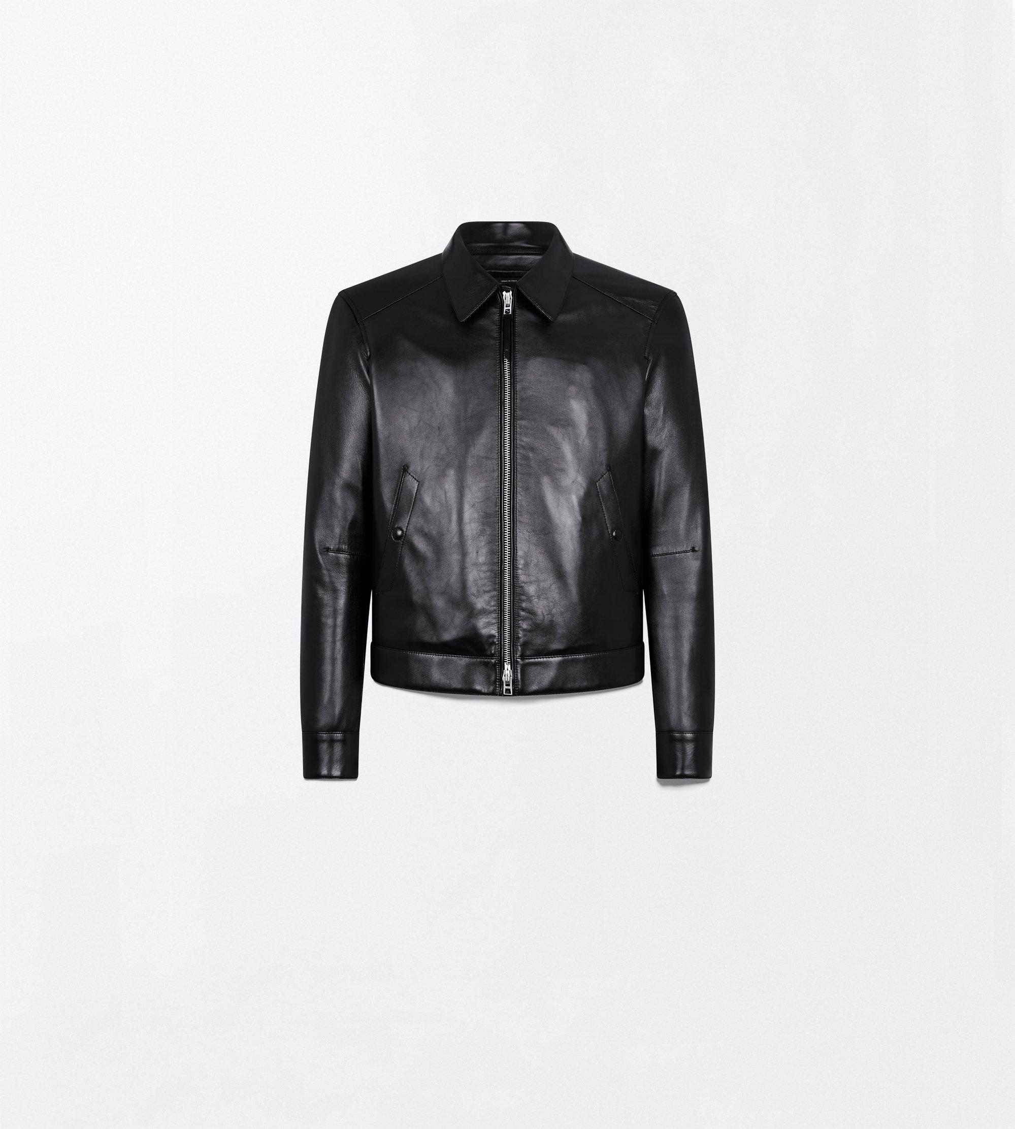 NAPPA GRAIN LEATHER COLLAR BLOUSON