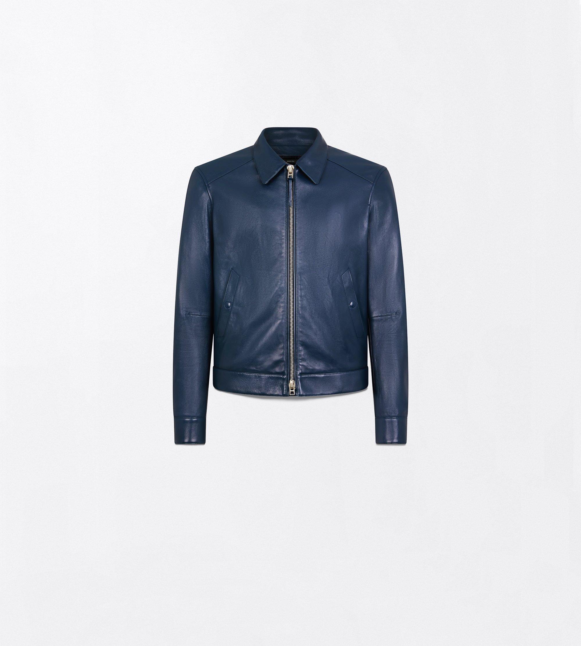 NAPPA GRAIN LEATHER COLLAR BLOUSON