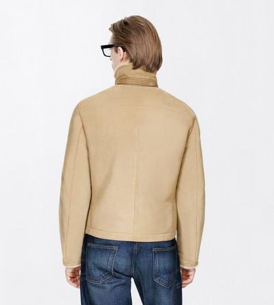 TOM FORD LEATHER CUMIN BLOUSON &Agrave; COL EN PEAU DE M&Eacute;RINOS