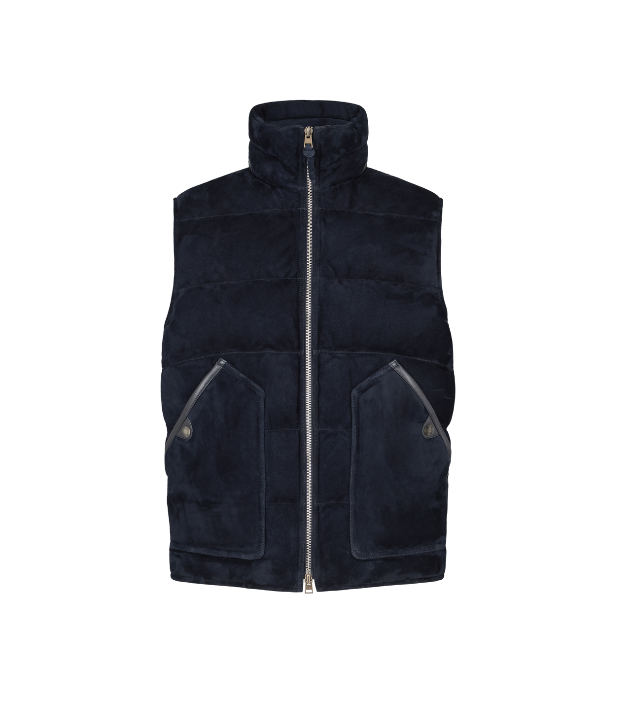 SUEDE DOWN GILET image number 0