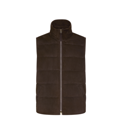 SUEDE LIGHT-FILL GILET image number 0