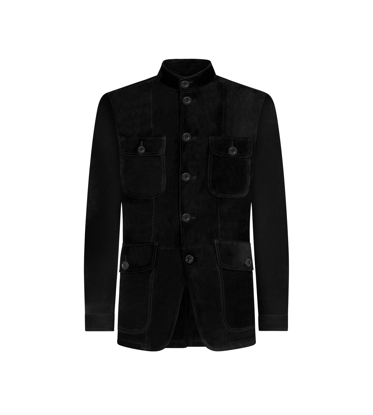 CASHMERE SUEDE MILITARY JACKET