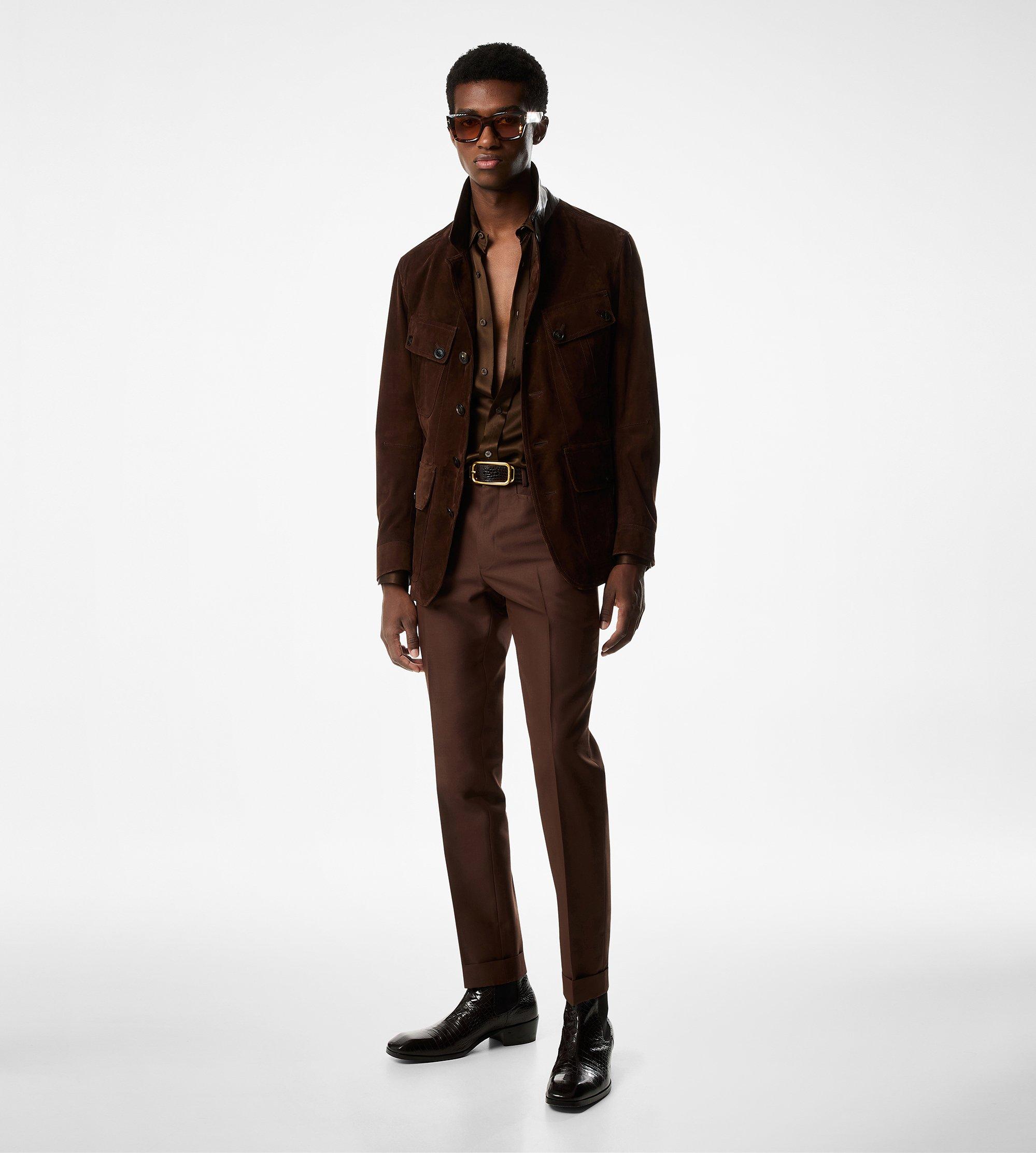 SOFT SUEDE SARTORIAL MILITARY JACKET