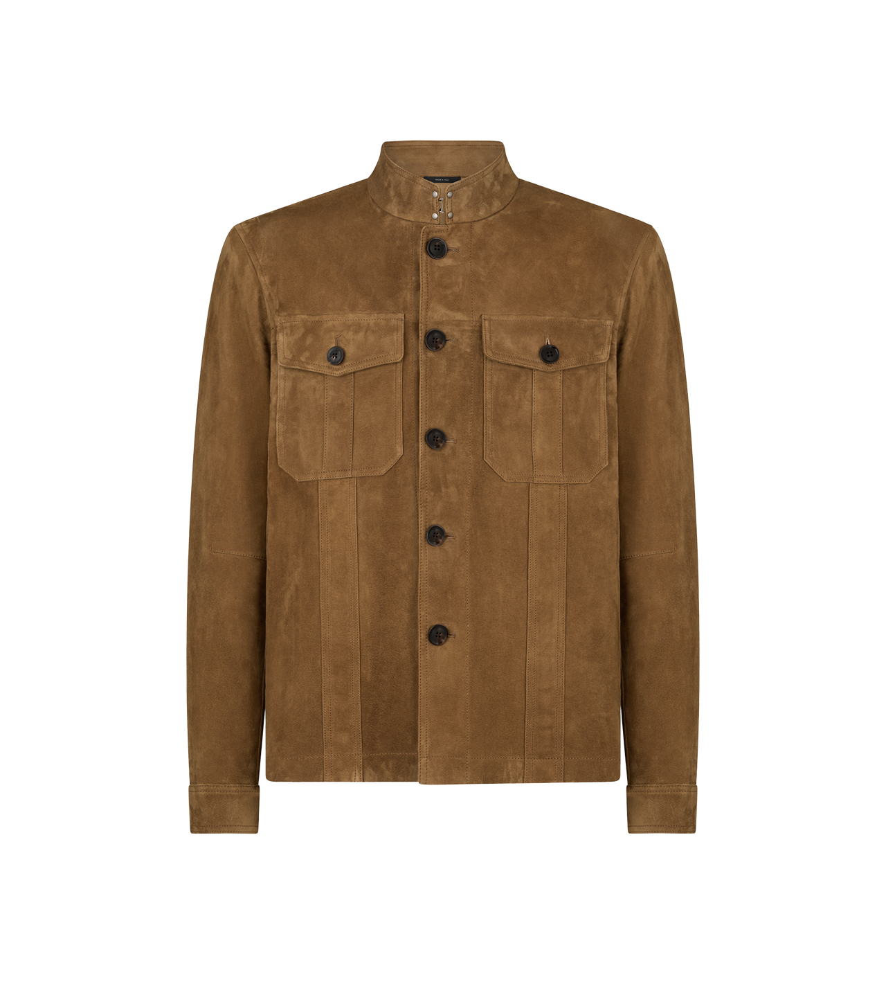 LIGHT SUEDE STAND COLLAR OUTERSHIRT image number 0