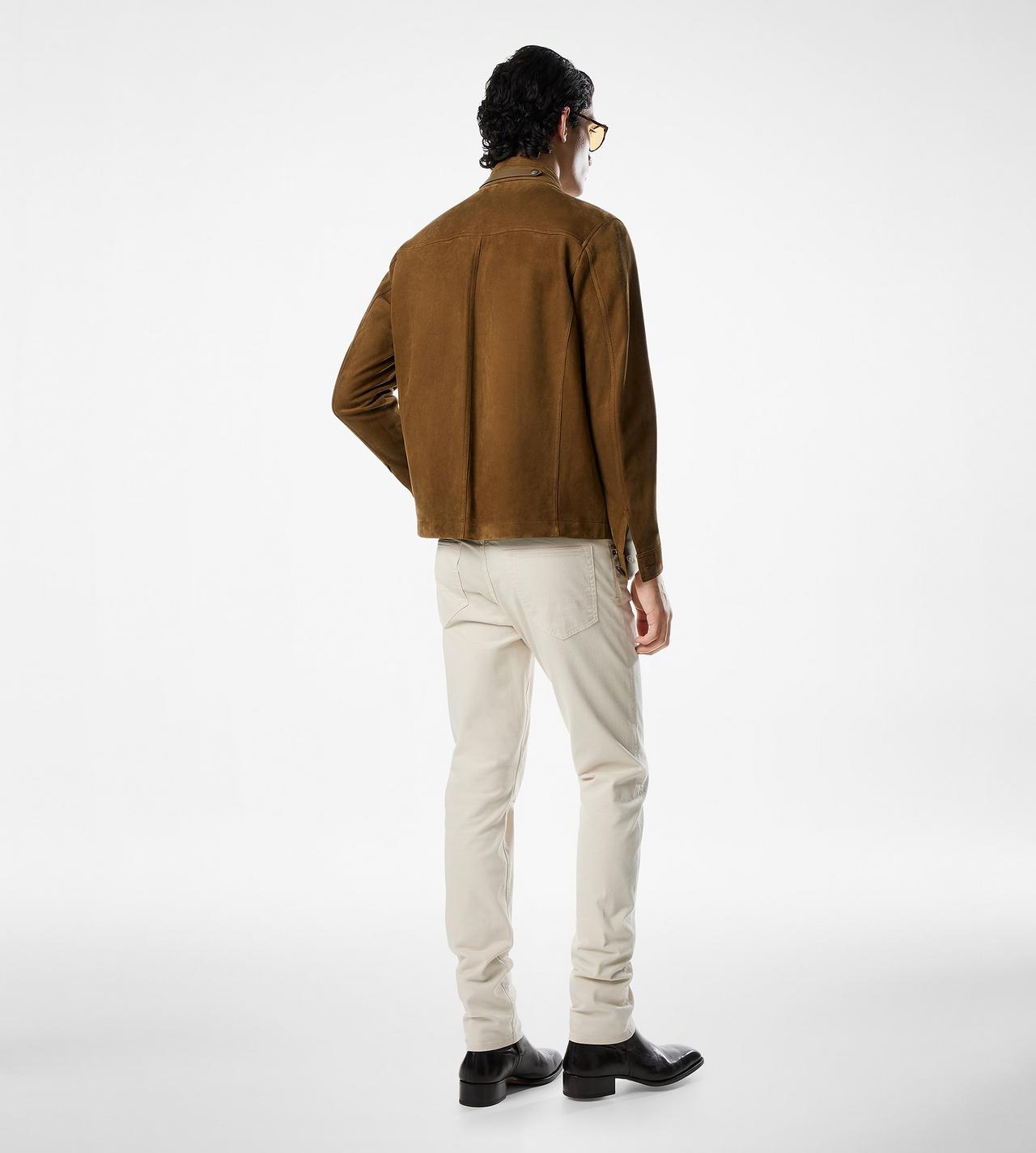 LIGHT SUEDE STAND COLLAR OUTERSHIRT image number 2