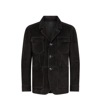 CASHMERE SUEDE MILITARY JACKET image number 0