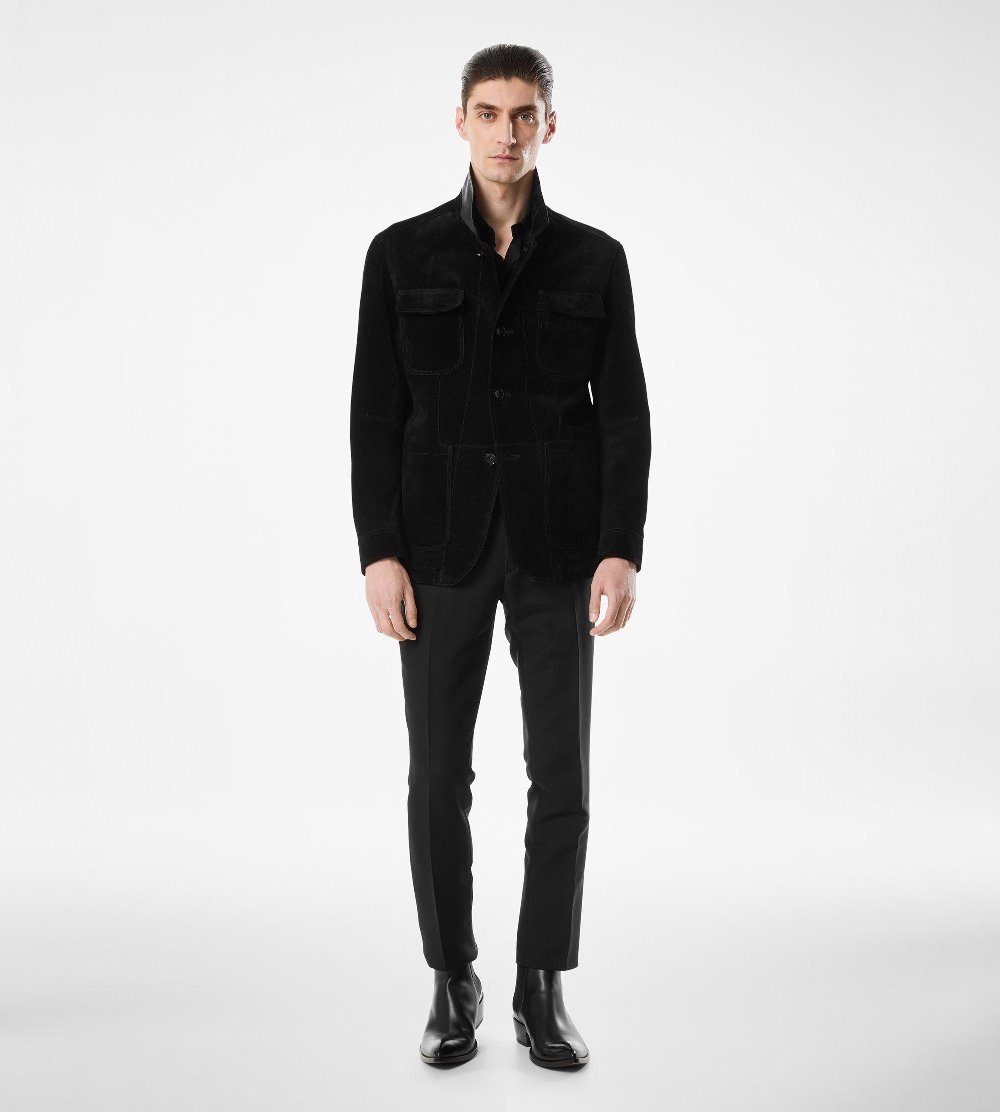 CASHMERE SUEDE MILITARY JACKET