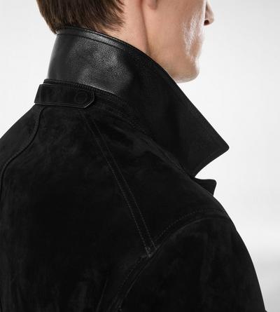 CASHMERE SUEDE MILITARY JACKET image number 1