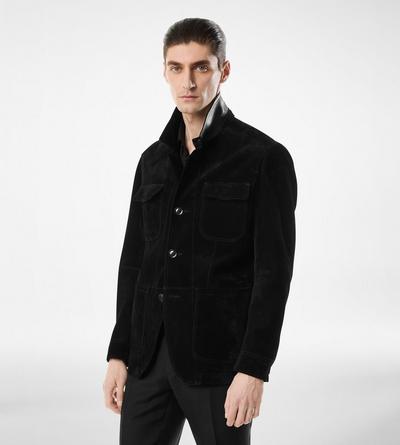 CASHMERE SUEDE MILITARY JACKET image number 2