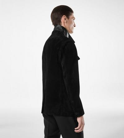 CASHMERE SUEDE MILITARY JACKET image number 3