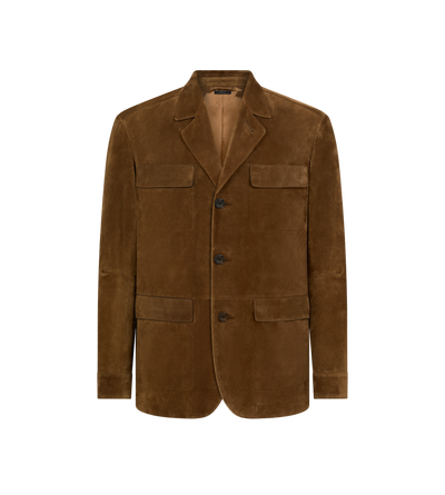 CASHMERE SUEDE MILITARY JACKET image number 0