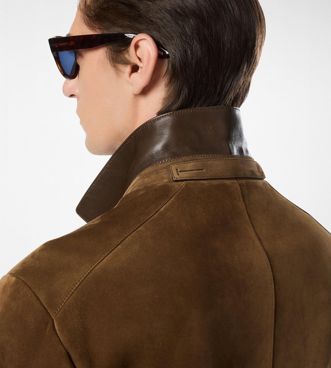 CASHMERE SUEDE MILITARY JACKET image number 1