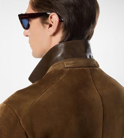 CASHMERE SUEDE MILITARY JACKET image number 1