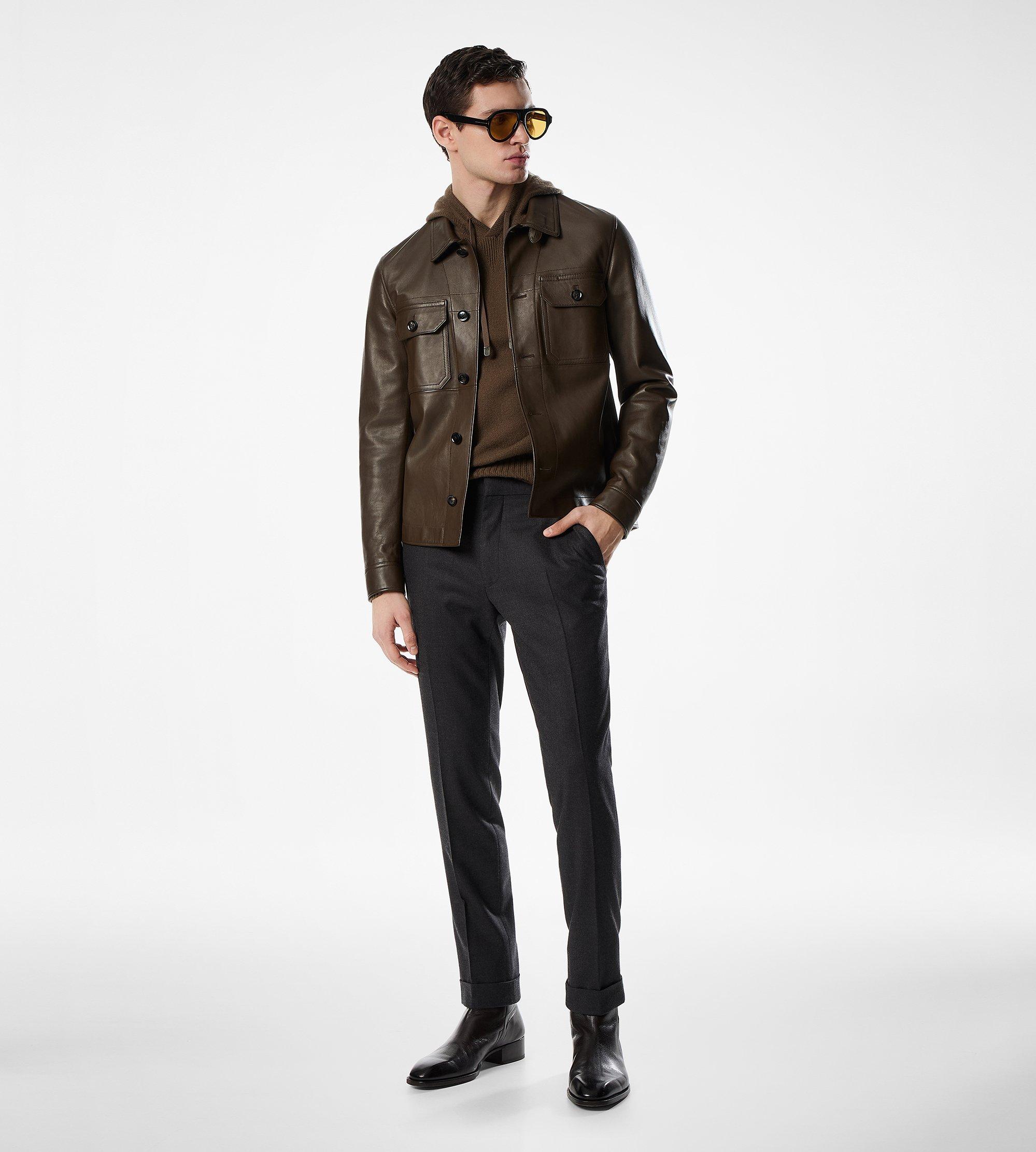LEATHER LIGHTWEIGHT OUTERSHIRT