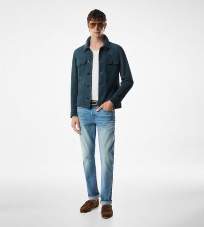 SUEDE LIGHTWEIGHT OUTERSHIRT image number 1