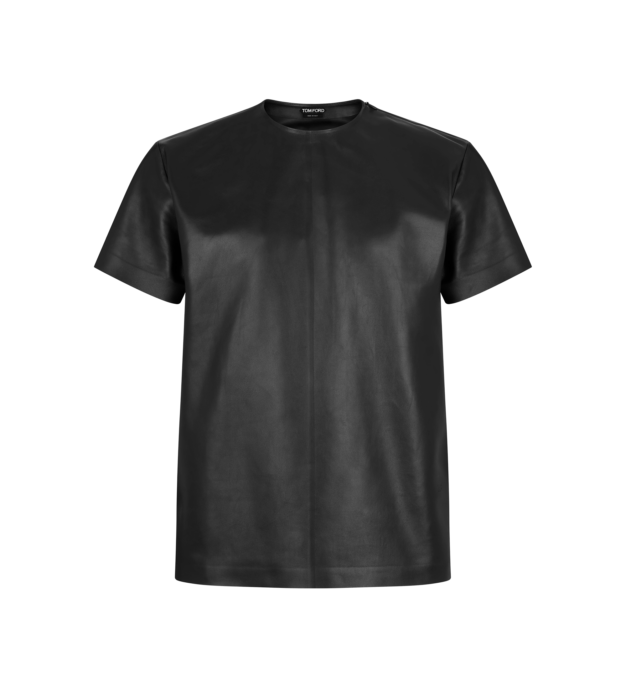 SOFT NAPPA PLONGE CREW NECK