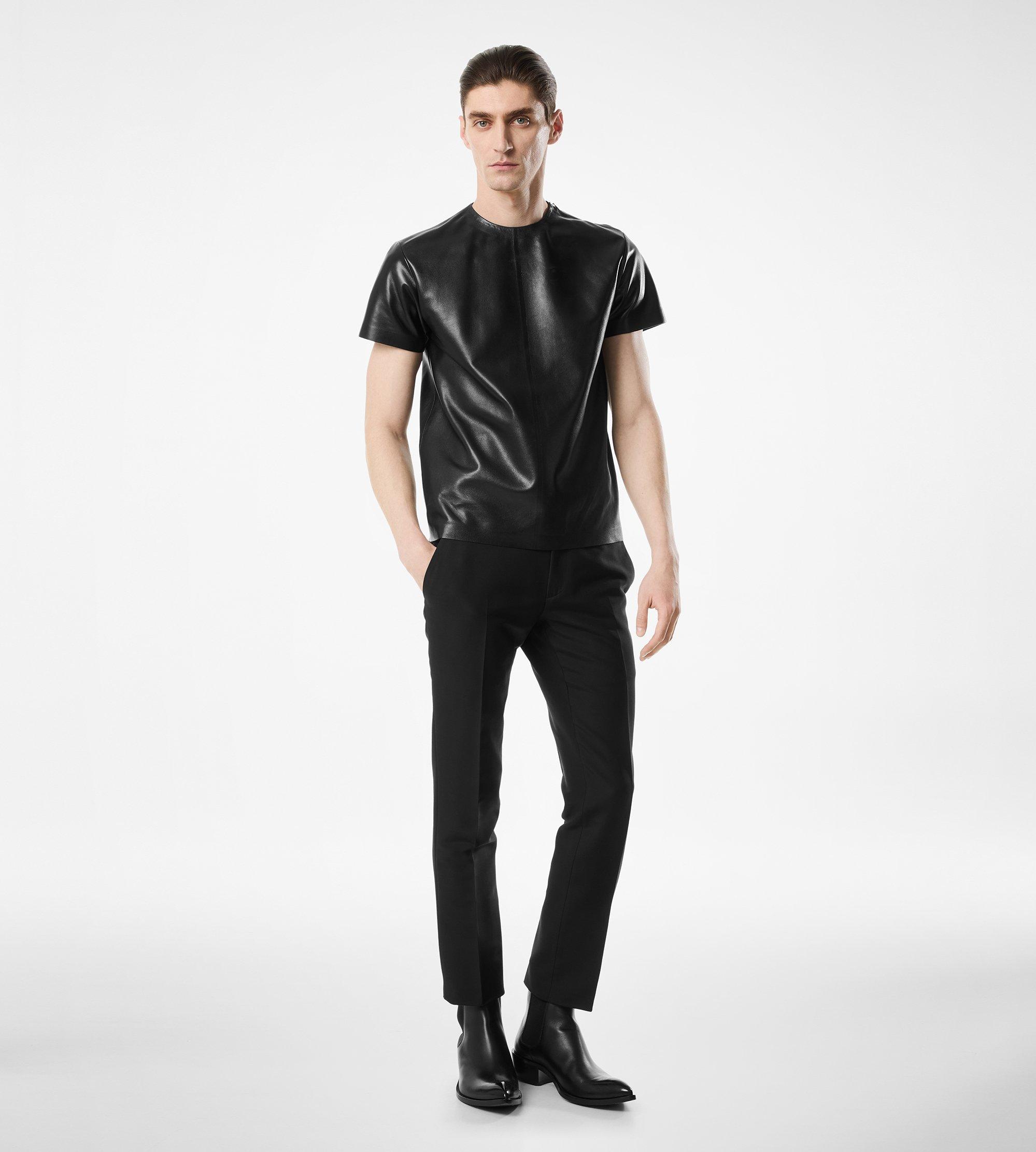 SOFT NAPPA PLONGE CREW NECK