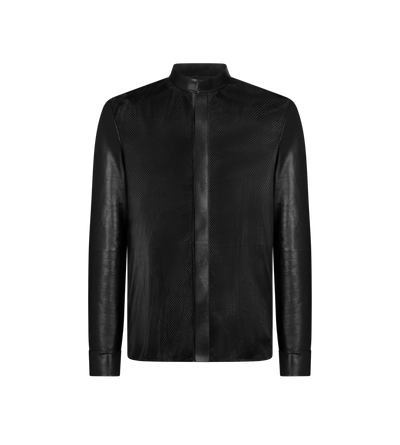 LIGHT NAPPA PERFORATED FRONT SHIRT