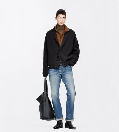 TOM FORD LEATHER TOBACCO FINE SUEDE OUTERSHIRT