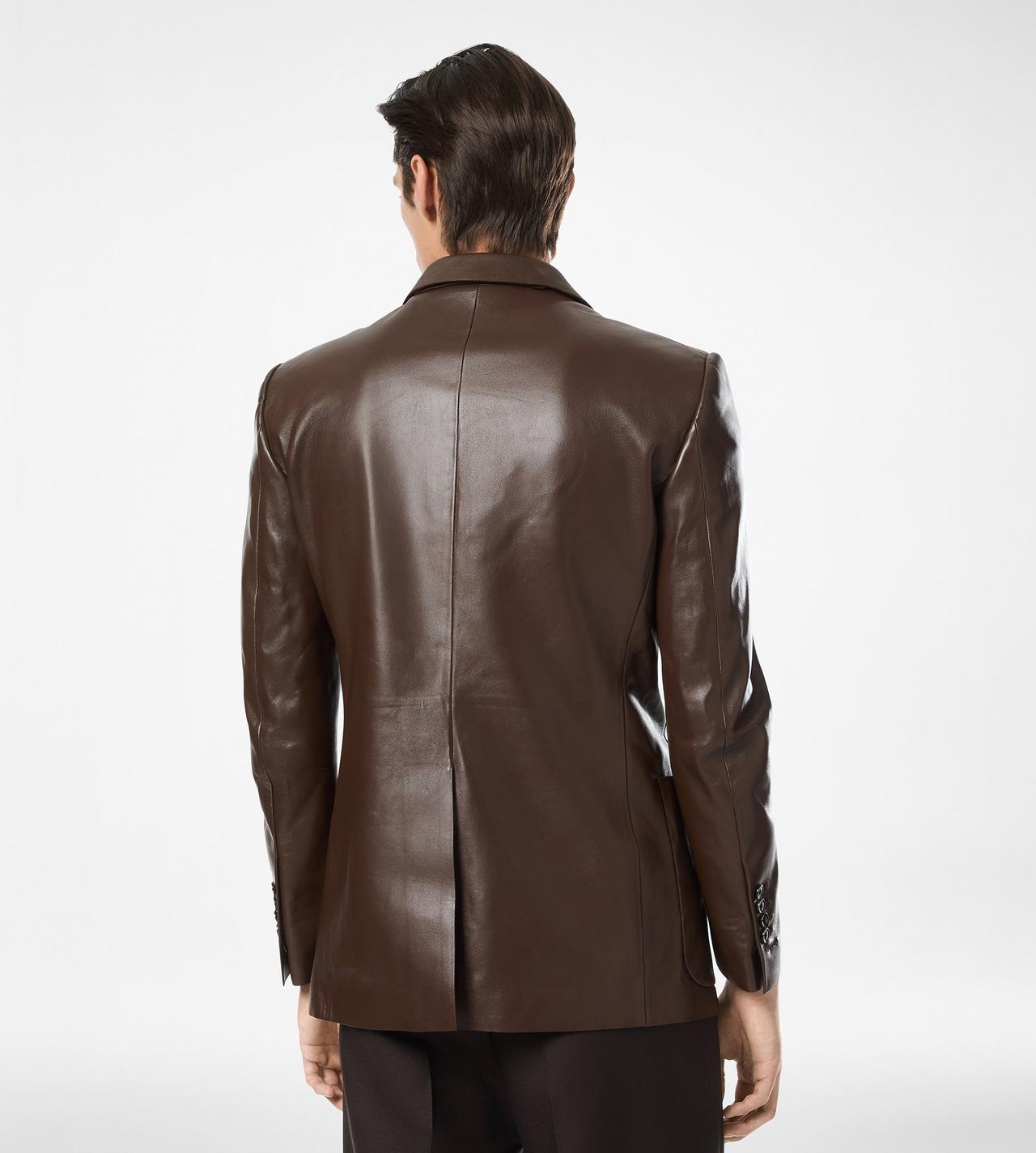 SOFT NAPPA PLONGE SARTORIAL BLAZER image number 4