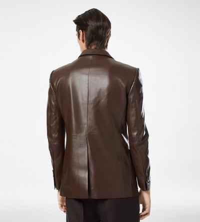 SOFT NAPPA PLONGE SARTORIAL BLAZER image number 4