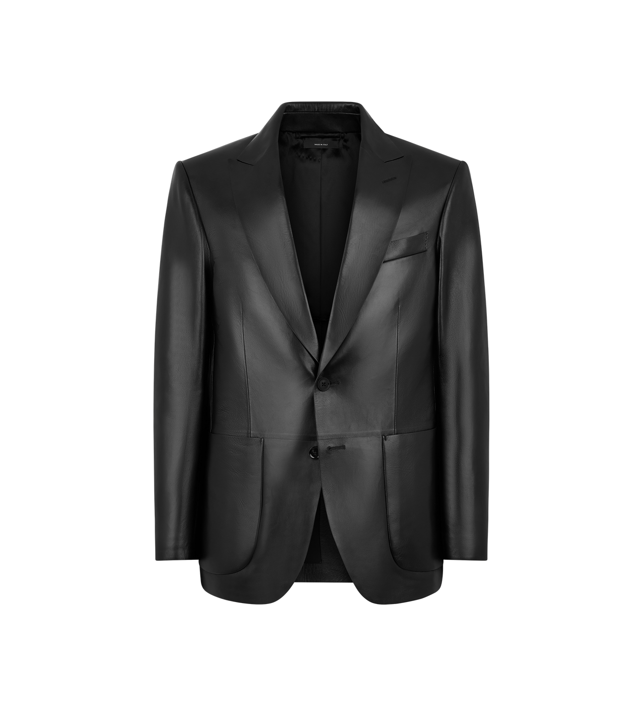 BUTTERY LEATHER BONDED BLAZER image number 0