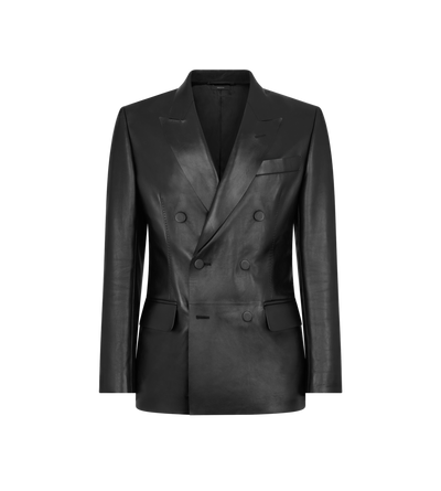 TOM FORD LEATHER BLACK LIGHT NAPPA BLAZER