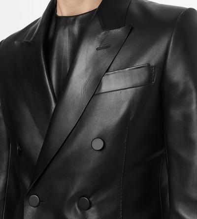 TOM FORD LEATHER BLACK LIGHT NAPPA BLAZER