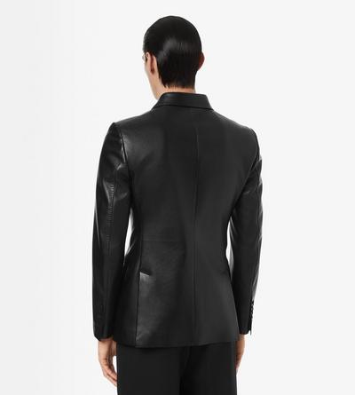 TOM FORD LEATHER BLACK LIGHT NAPPA BLAZER