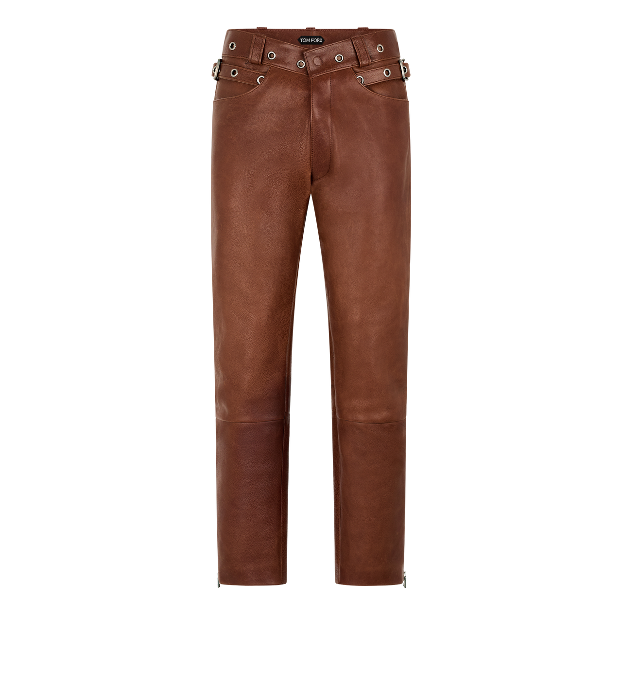 BUFFALO GRAIN LEATHER BIKER PANT image number 0