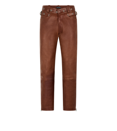 BUFFALO GRAIN LEATHER BIKER PANT image number 0