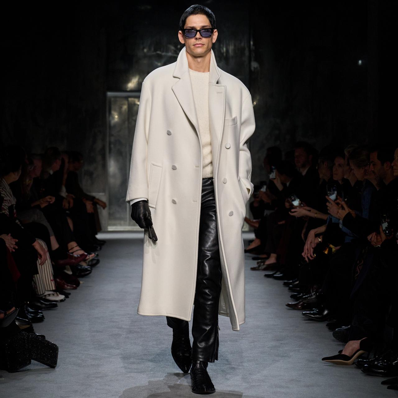 GRAIN LEATHER BIKER PANT image number 3