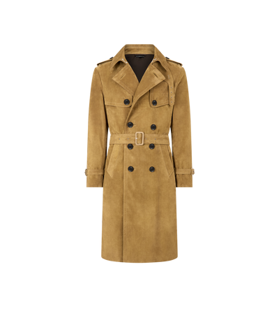 BUTTERY SUEDE TRENCH image number 0