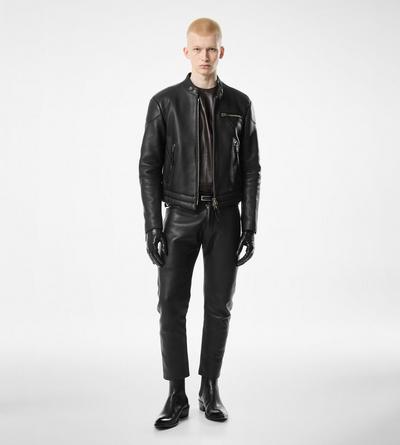 GRAIN LEATHER ZIP BIKER image number 2