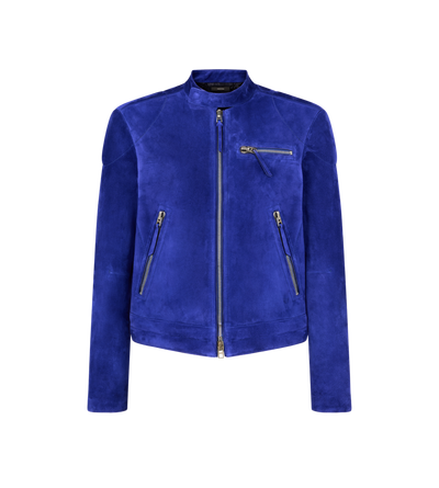 CASHMERE SUEDE BIKER image number 0