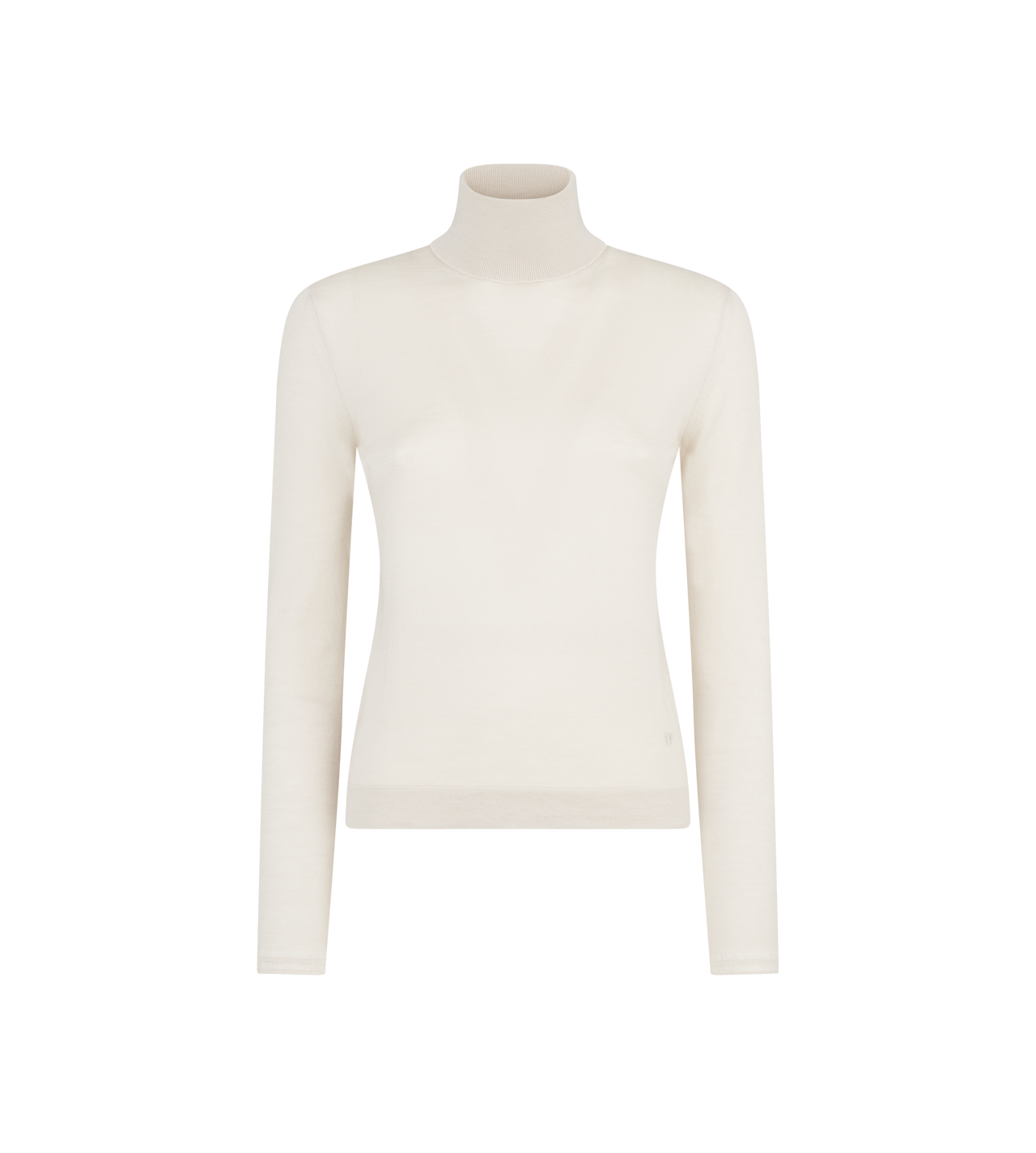 FINE CASHMERE SILK KNIT TURTLENECK TOP image number 0