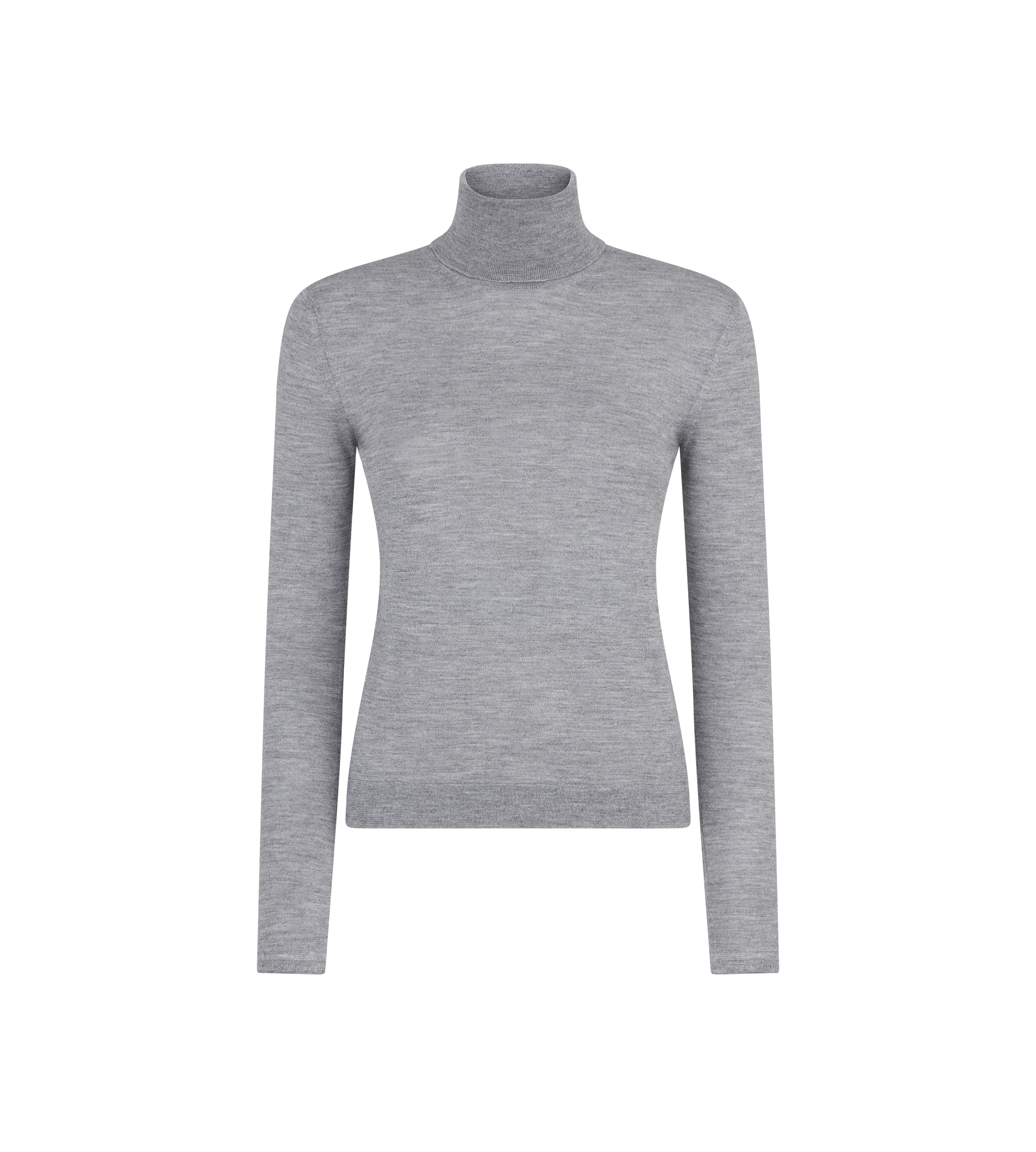 FINE CASHMERE SILK KNIT TURTLENECK TOP