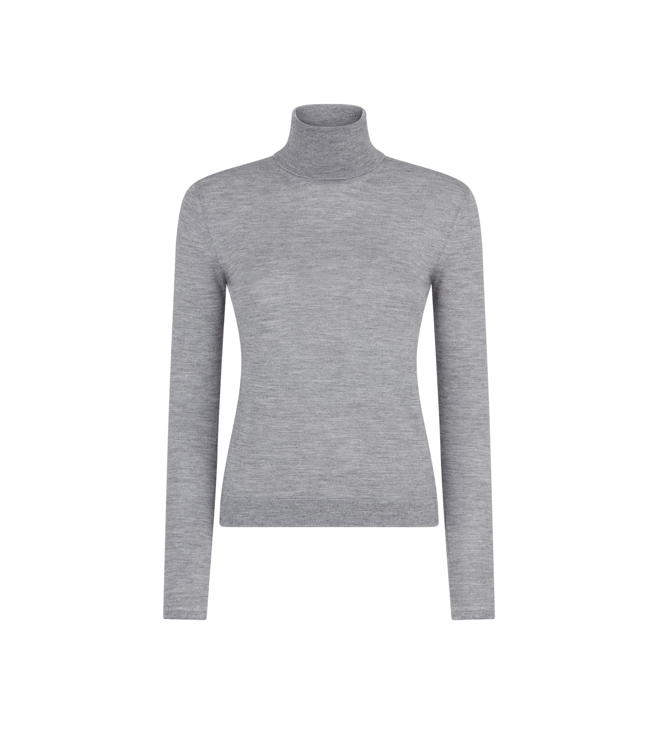 FINE CASHMERE SILK KNIT TURTLENECK TOP image number 0